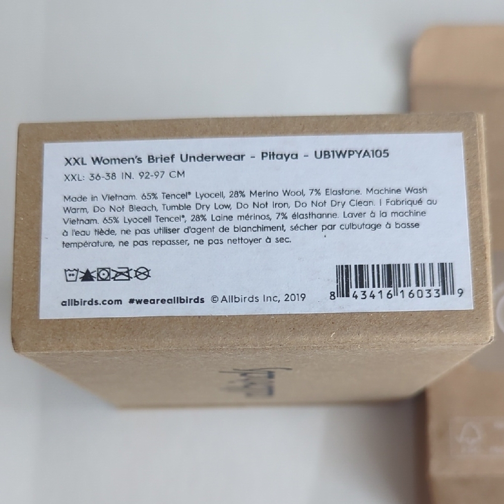 Allbirds Women's Trino XXL Bikini Brief - Set Of 2 - Picture 3 of 4